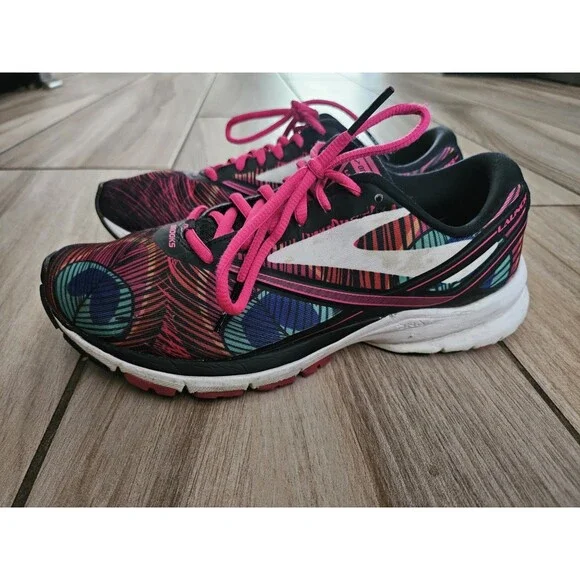 Brooks Launch 4 Women’s Size 8 Running Shoes Multicolor Pink Lace Lightweight... - Picture 4 of 11